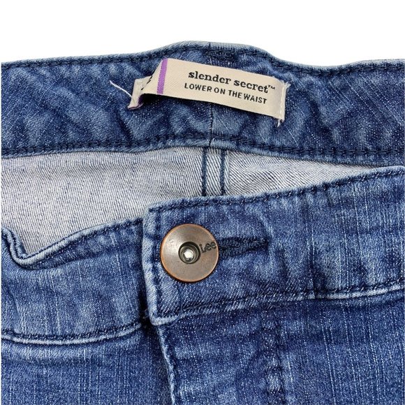 Lee 34" X 30" Jeans 10 12 14 Slender Secret Lower On The Waist - Picture 3 of 5